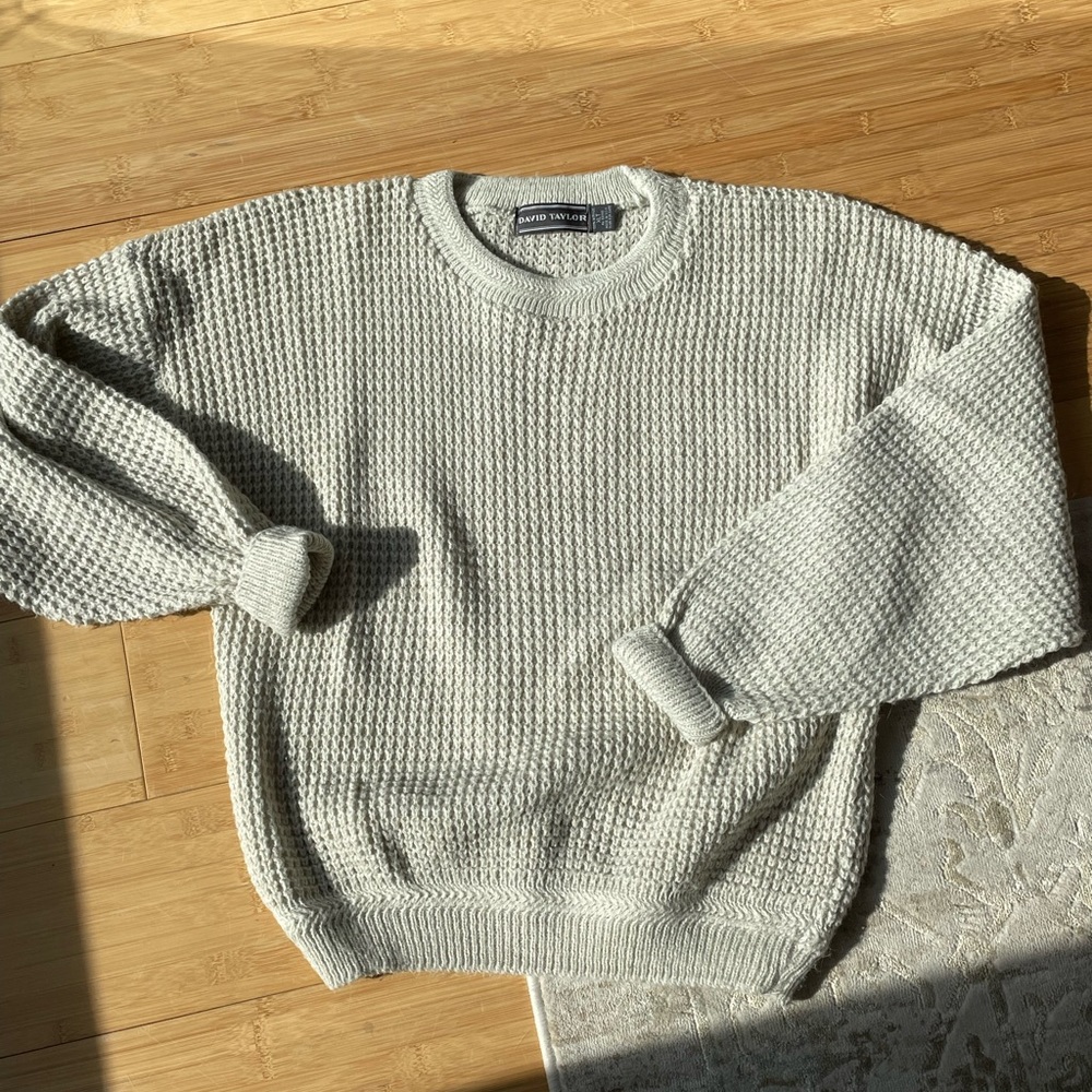 David Taylor Cream colored sweater